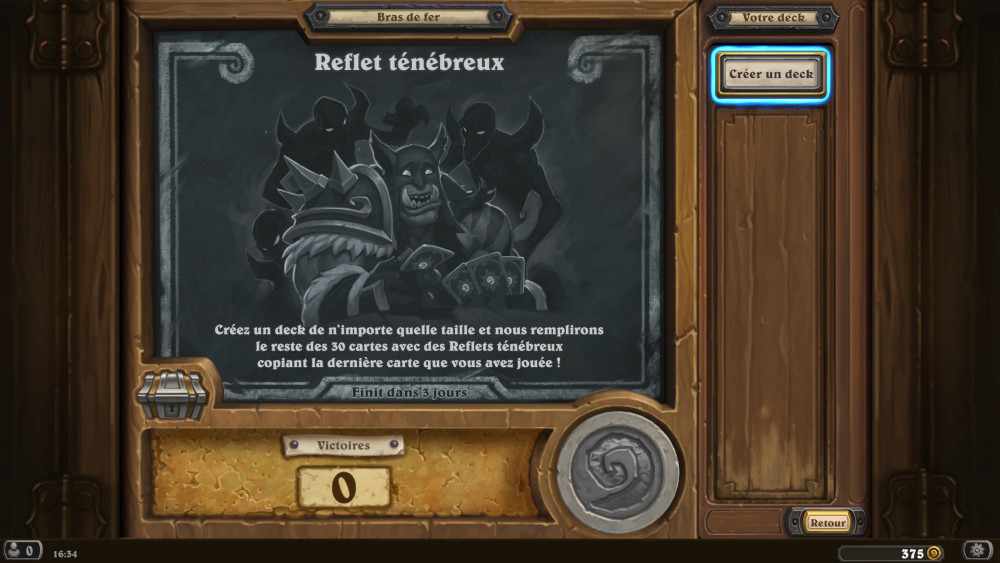 Bras de fer Hearthstone, reflet t�n�breux