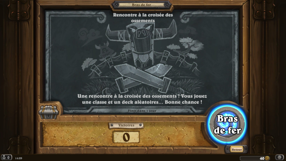 Bras de fer Hearthstone, rencontre � la crois�e des ossements