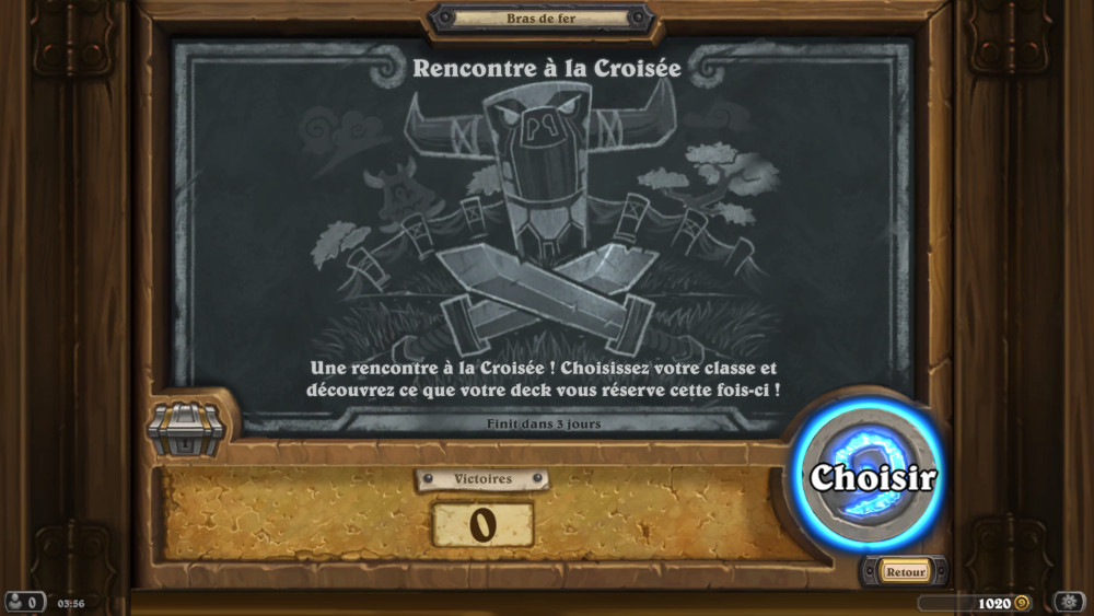 Bras de fer Hearthstone, rencontre � la crois�e