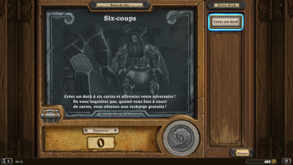 Bras de fer Hearthstone, six-coups