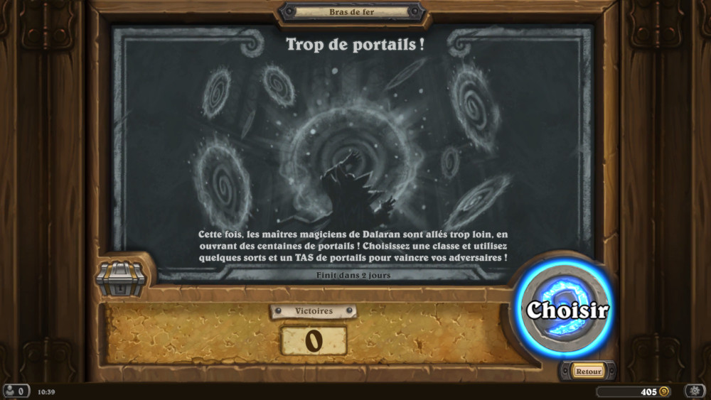 Bras de fer Hearthstone, trop de portails !