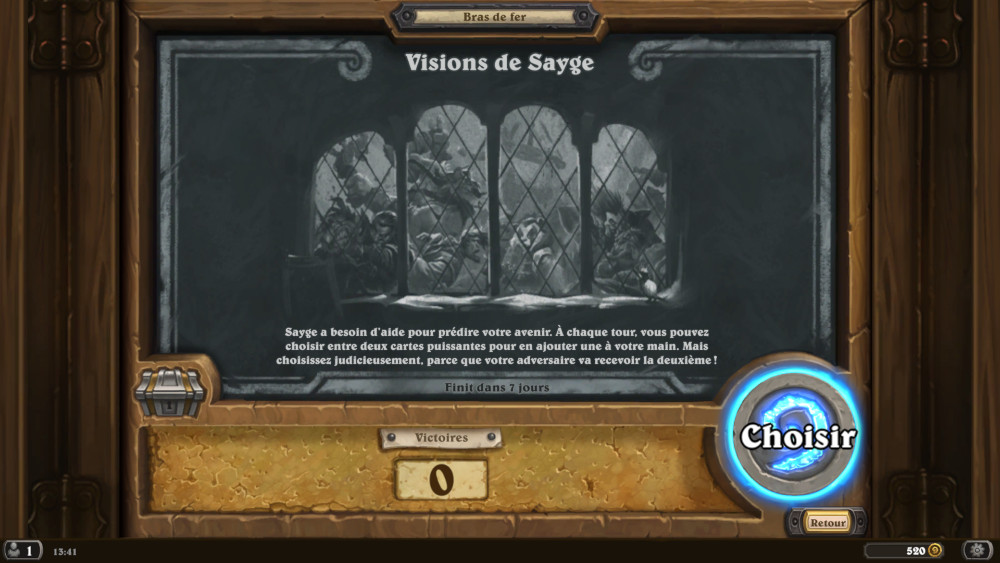 Bras de fer Hearthstone, visions de Sayge