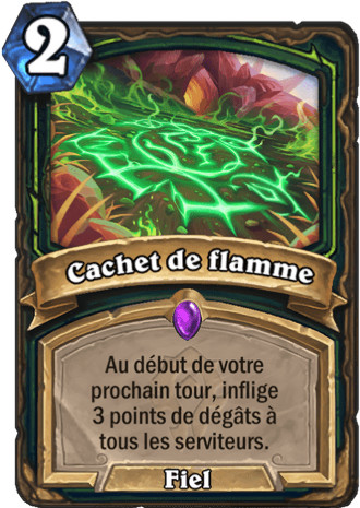 hearthstone, carte - Cachet de flamme