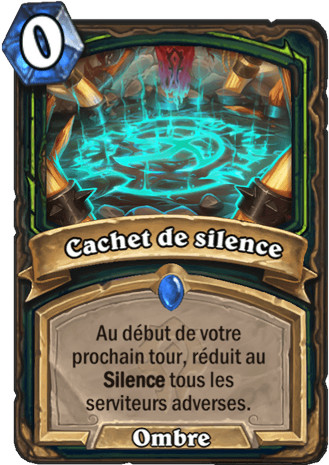 hearthstone, carte - Cachet de silence