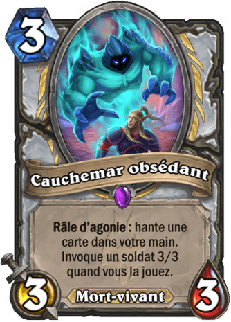 hearthstone, carte Cauchemar obs�dant