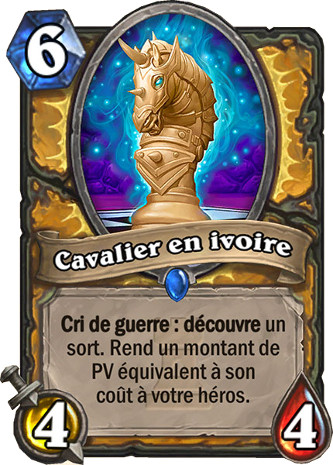 hearthstone, carte Cavalier en ivoire