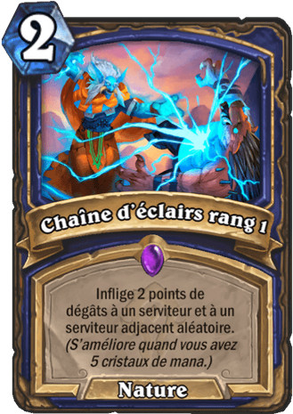 hearthstone, carte - Cha�ne d'�clairs rang 1