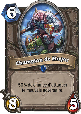 hearthstone, carte Champion de Mogor