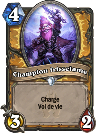 hearthstone, carte Champion frisselame