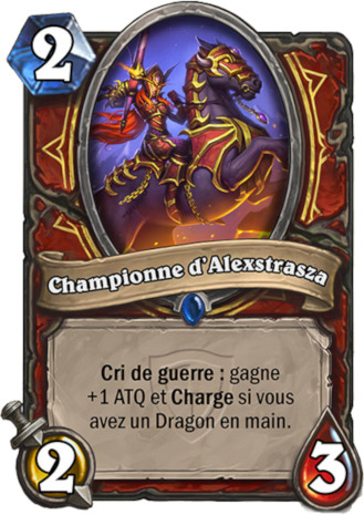 hearthstone, carte championne d'Alexstrasza