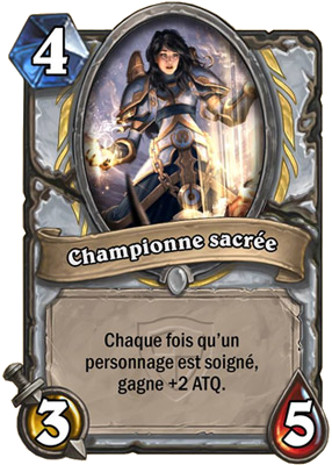 hearthstone, carte Championne sacr�e