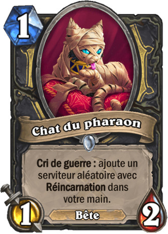 hearthstone, carte - Chat du pharaon