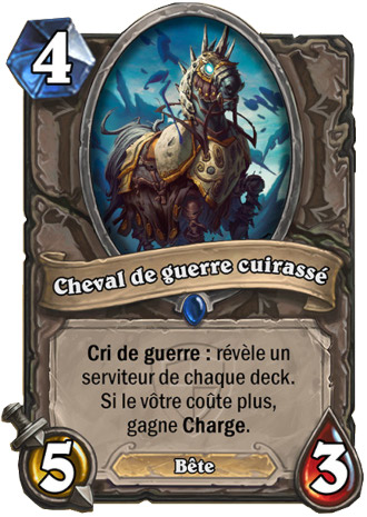 hearthstone, carte Cheval de guerre cuirass�