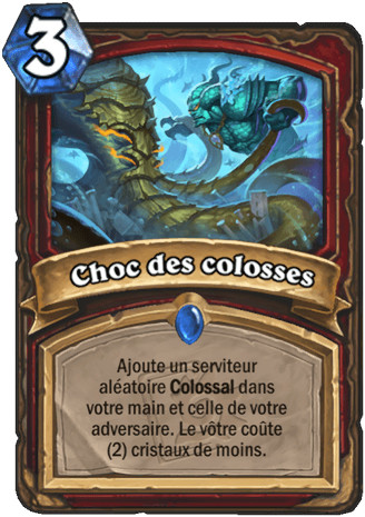 hearthstone, carte Choc des colosses