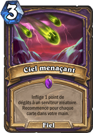 hearthstone, carte - Ciel mena�ant