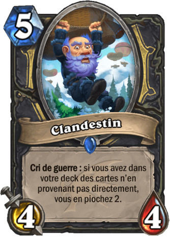 hearthstone, carte - Clandestin