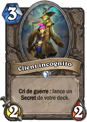 hearthstone, carte Client incognito