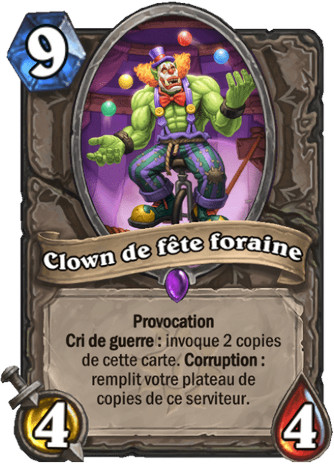 hearthstone, carte Clown de f�te foraine