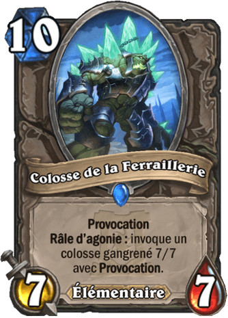 hearthstone, carte - Colosse de la Ferraillerie