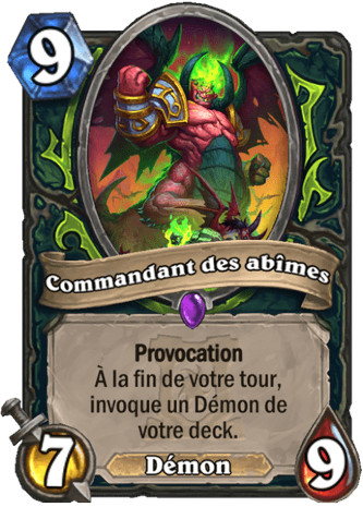 hearthstone, carte - Commandant des ab�mes
