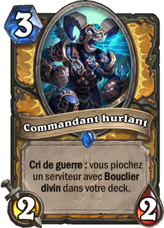 hearthstone, carte Commandant hurlant