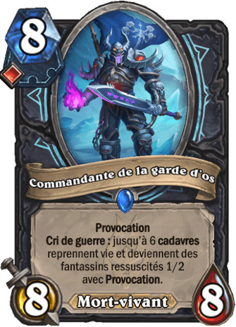 hearthstone, carte Commandante de la garde d'os
