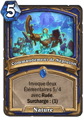 hearthstone, carte Commandement de Neptulon
