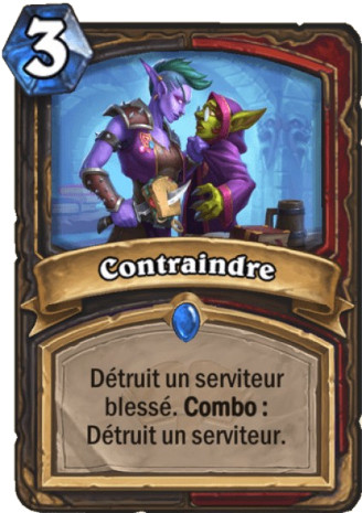 hearthstone, carte Contraindre