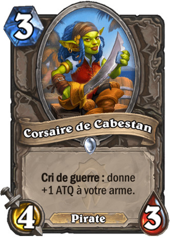 hearthstone, carte - Corsaire de Cabestan