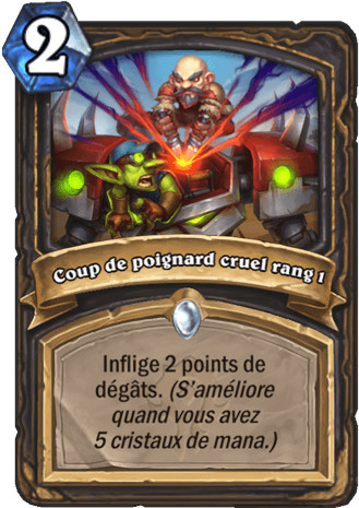 hearthstone, carte - Coup de poignard cruel rang 1