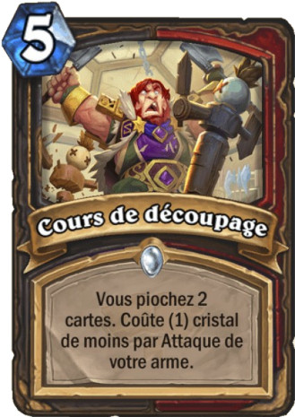 hearthstone, carte Cours de d�coupage