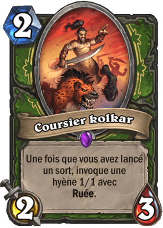 hearthstone, carte - Coursier kolkar