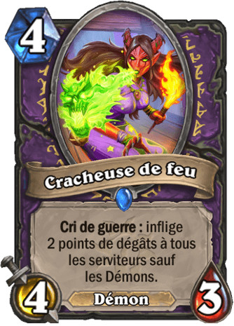hearthstone, carte Cracheuse de feu