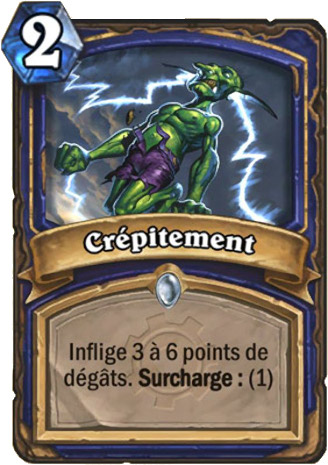 hearthstone, carte cr�pitement