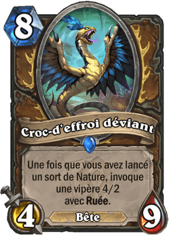 hearthstone, carte - Croc-d'effroi d�viant
