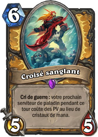hearthstone, carte Crois� sanglant