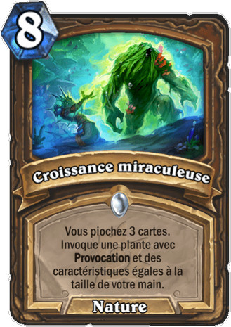 hearthstone, carte Croissance miraculeuse