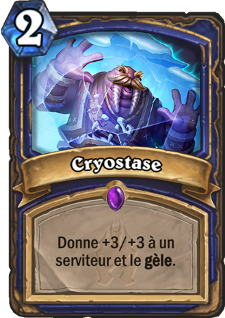hearthstone, carte Cryostase