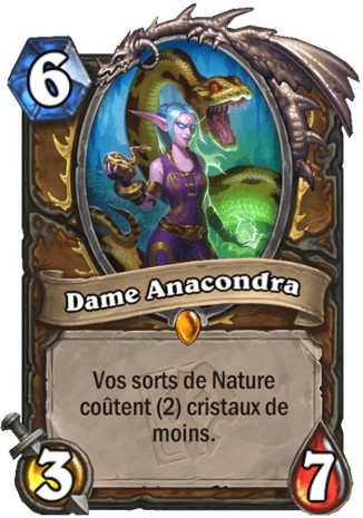 hearthstone, carte - Dame Anacondra