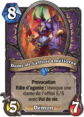 hearthstone, carte - Dame de l'effroi am�lior�e