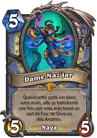 hearthstone, carte Dame Naz'jar