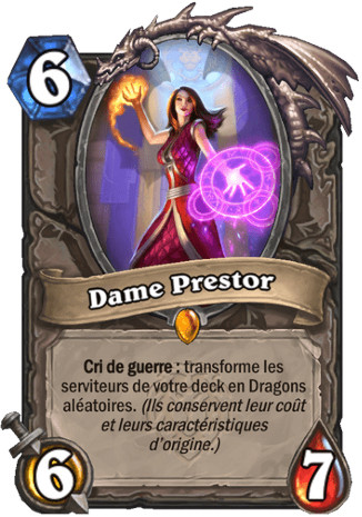 hearthstone, carte - Dame Prestor