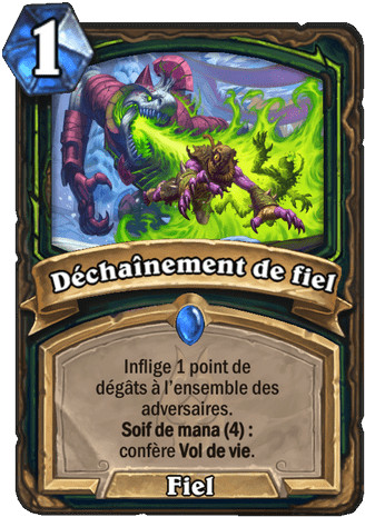hearthstone, carte D�cha�nement de fiel