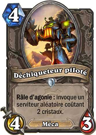 hearthstone, carte d�chiqueteur pilot�
