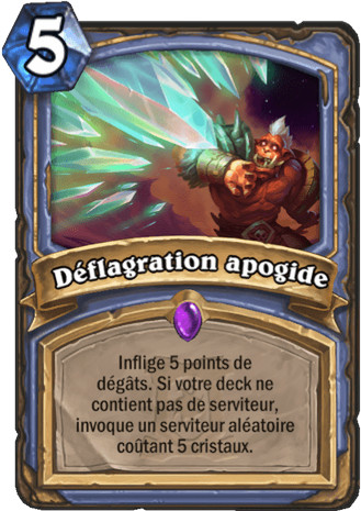 hearthstone, carte - D�flagration apogide