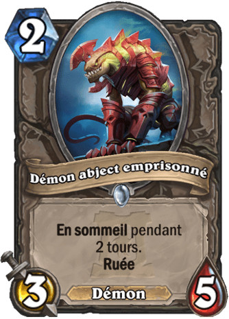 hearthstone, carte - D�mon abject emprisonn�