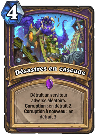 hearthstone, carte D�sastres en cascade