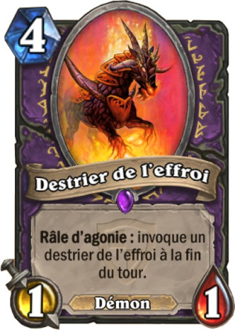 hearthstone, carte Destrier de l'effroi