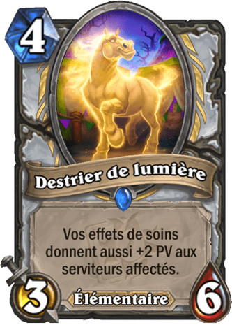 hearthstone, carte Destrier de lumi�re