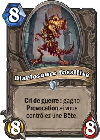 hearthstone, carte Diablosaure fossilis�